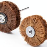 uxcell Nylon Wheel Brush 80mm Medium Fine Grit Abrasive Tool-0