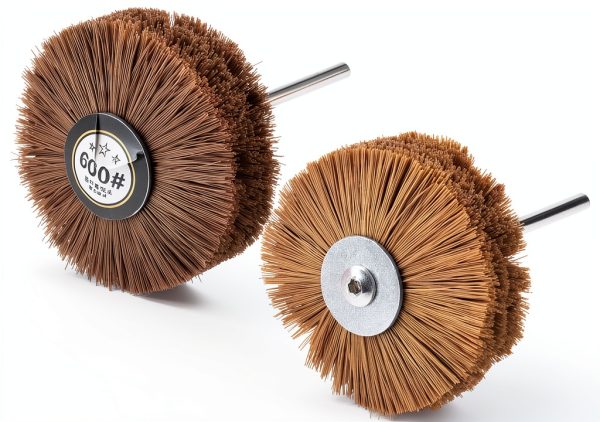 uxcell Nylon Wheel Brush 80mm Medium Fine Grit Abrasive Tool-0