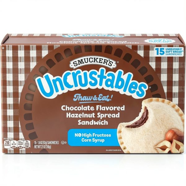 Smuckers Uncrustables Chocolate Hazelnut Spread Sandwicches-0