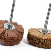 uxcell Nylon Wheel Brush 80mm Medium Fine Grit Abrasive Tool-3