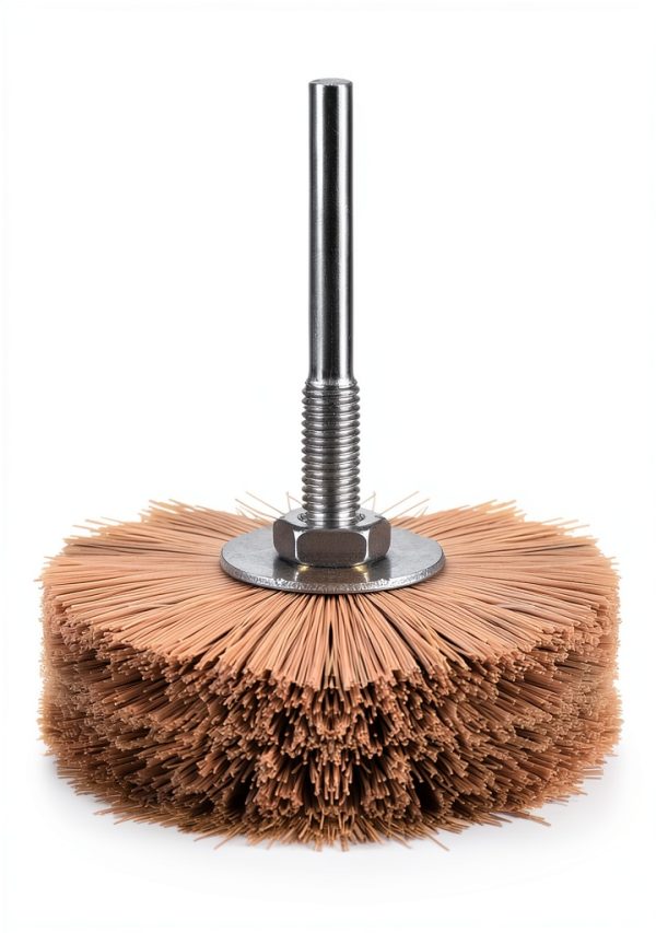 uxcell Nylon Wheel Brush 80mm Medium Fine Grit Abrasive Tool-1