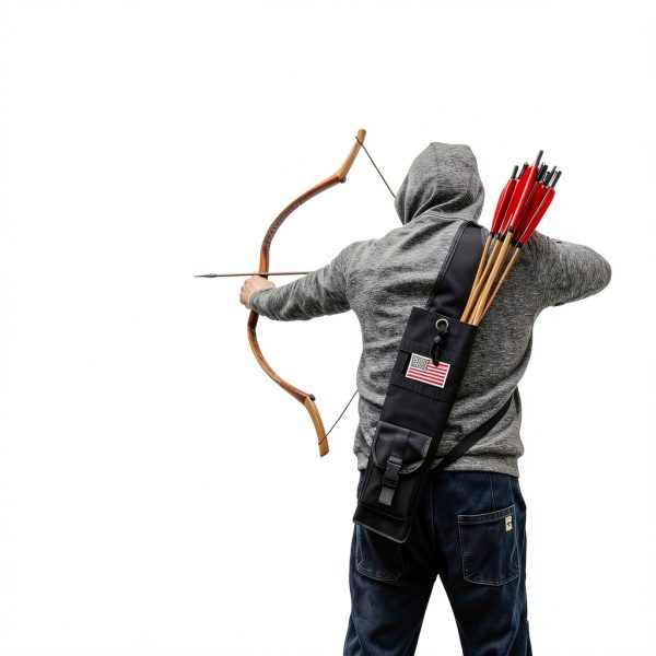 Archery Quiver e5e10 Adjustable Black 400D Oxford 19.5x5x3.2in-5
