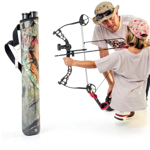 JIALUCONG Camouflage Archery Quiver Hip Belt 18 Arrow Stainless Clip-2