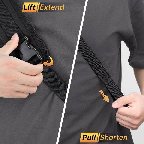 SUNYA Archery Quiver A110 Black Nylon Buckle Design Quick Release-6