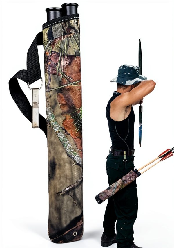 JIALUCONG Camouflage Archery Quiver Hip Belt 18 Arrow Stainless Clip-0
