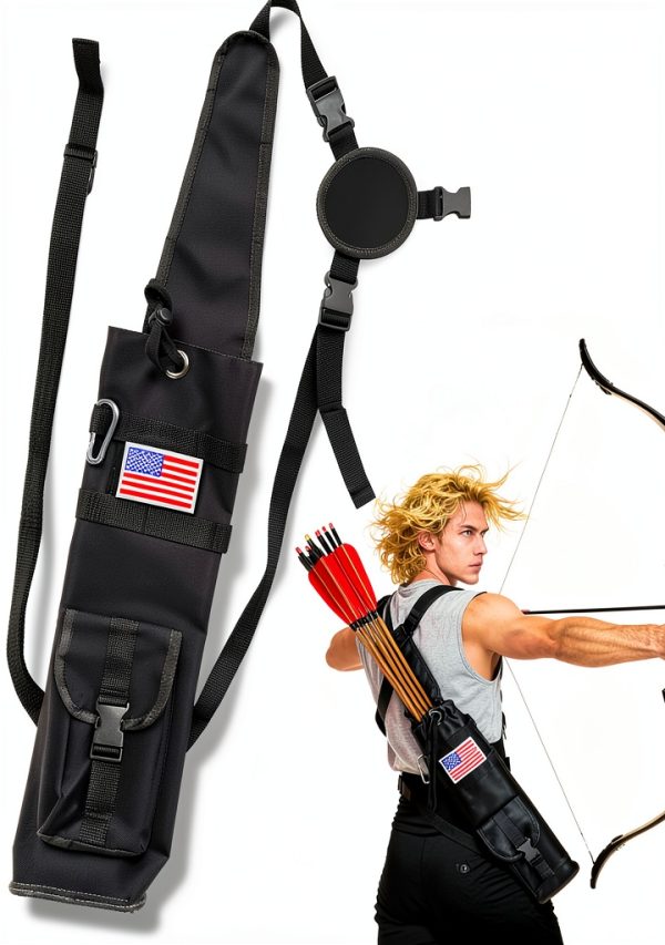 Archery Quiver e5e10 Adjustable Black 400D Oxford 19.5x5x3.2in-0