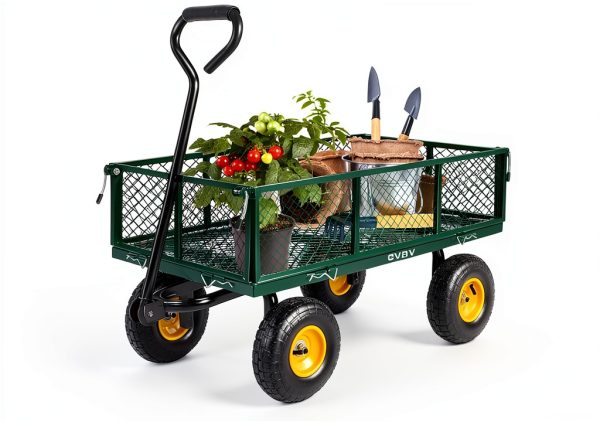 Garden Cart GVDV 660LB Heavy Duty Steel Wagon with Removable Sides-3
