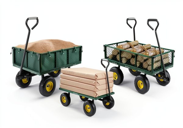 Garden Cart GVDV 660LB Heavy Duty Steel Wagon with Removable Sides-7