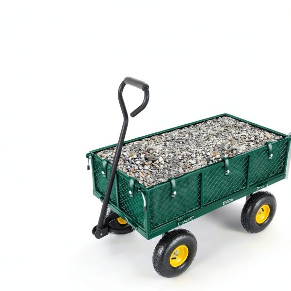 Garden Cart GVDV 660LB Heavy Duty Steel Wagon with Removable Sides-2