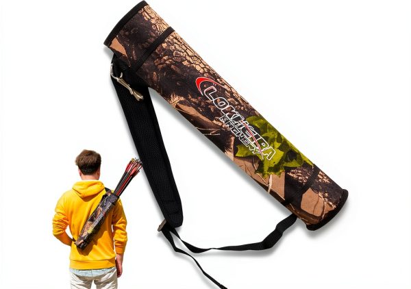 Arrow Quiver - Lightweight Back and Hip Dual Use Foldable Compact Bag for Recurve Bow Compound Target Practice - Nylon Archery Arrows Holder-8