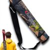 Arrow Quiver - Lightweight Back and Hip Dual Use Foldable Compact Bag for Recurve Bow Compound Target Practice - Nylon Archery Arrows Holder-7