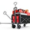 Yollber Foldable Garden Cart, 360 Lbs Capacity, Black Lightweight-3