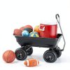 Gorilla Carts Poly Garden Dump Cart, 4 Cu Ft Tub, 600 lb Haul Capacity, Black – Heavy-Duty Utility Wagon with Quick-Release Dumping & Pneumatic Tires for Yard, Landscaping and Gardening-4