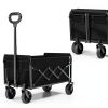 Yollber Foldable Garden Cart, 360 Lbs Capacity, Black Lightweight-2